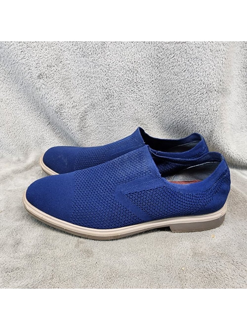 Mark Nason Shoes Mens Size 11 Navy Blue DressKnit Slip On Loafers *Read*